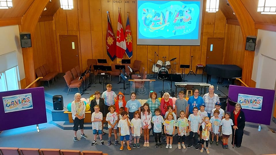 Canvas VBS in Church Building